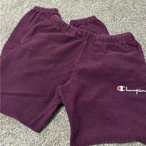 Champion women’s' Dark Purple Corduroy sweatpants